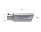 MBRP Universal Tip 6in OD Rolled End 4in Inlet 18in Length T304
