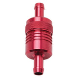 Edelbrock Fuel Filter Aluminum 3In X 01/ 1/8In 3/8In Inlet/Outlet Red