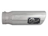 aFe Diesel Exhaust Tip Bolt On Polished 4in Inlet x 5in Outlet x 15in