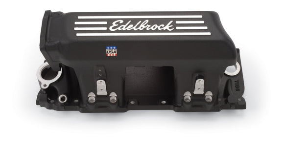 Edelbrock Manifold EFI Pro-Flo XT BB Chevy Rect Port Heads Black Powder Coated