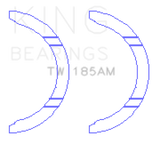 King Engine Bearings Toyota 1ZZ-FE Thrust Washer Set