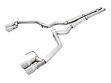 AWE Tuning 2018+ Ford Mustang GT (S550) Cat-Back Exhaust - Track Edition (Quad Chrome Silver Tips)