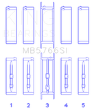 King Engine Bearings GM LS1/2/4/6 (Housing Bore +.010) (Size STD) Main Bearing Set