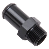 Edelbrock Hose End Straight 3/8In NPT to 5/8In Barb Black Anodize