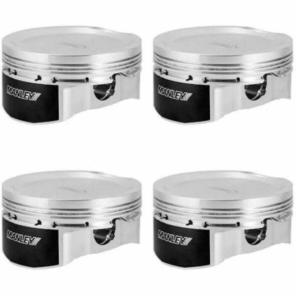 Manley 03-06 Evo 8/9 (7 Bolt 4G63T) 85.5mm +0.5mm Over Bore 8.5:1 Dish Pistons w/ Rings *Extreme