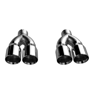 QTP 15-18 Dodge Challenger 5.7L 304SS Screamer Exhaust 3in Quad Tip Adapter