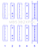 King Engine Bearings Subaru EJ20/EJ22/ EJ25 (Including Turbo) Coated Crankshaft Main Bearing Set