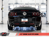AWE Tuning S197 Mustang GT Axle-Back Exhaust - Touring Edition (Chrome Silver Tips)