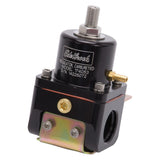 Edelbrock Fuel Pressure Regulator Carbureted 180 GPH 5-10 PSI -10 In/Out -6 Return Black
