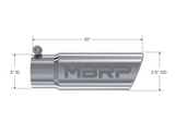 MBRP Universal Tip 3in O.D. Angled Rolled End 3 inlet 10 length