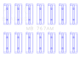 King Engine Bearings Toyota 2M/4M/5ME/5MGE/7MGE/7MGTE (Size +0.5) Main Bearing Set