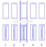 King Engine Bearings Performance Ford 302 Main Race Bearing Set