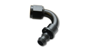 Vibrant Push-On 120 Degree Hose End Elbow Fitting - -8AN
