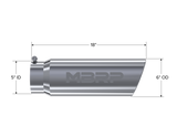 MBRP Universal Tip 6in OD Angled Rolled End 5in Inlet 18in Length T304 Exhaust