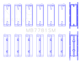 King Engine Bearings BMW N57 D30 A/B/C/N57N/N57S Main Bearing Set - Size +0.25mm