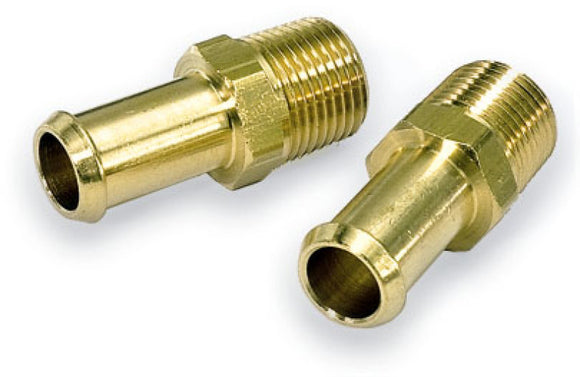 Moroso Fuel Hose Fitting - 3/8in NPT to 1/2in Hose - Brass - Single