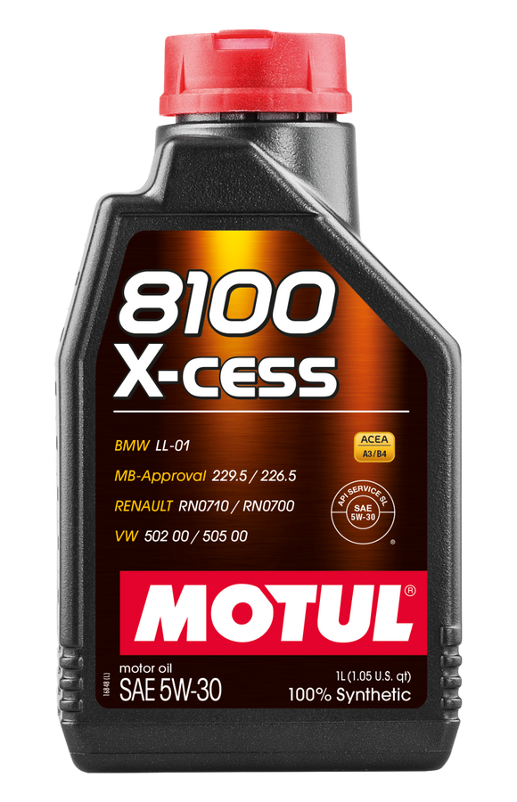 Motul Synthetic Engine Oil 8100 5W30 X-CESS 1L
