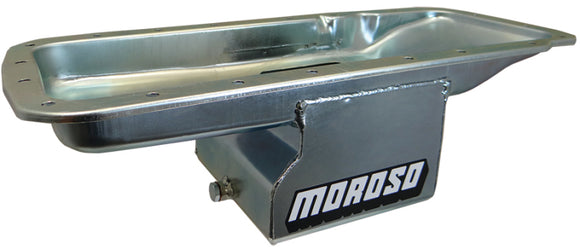 Moroso Mopar 361-440 (w/Center Sump) Deep Wet Sump 7qt 7in Steel Oil Pan