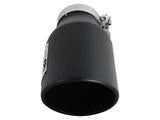 aFe Diesel Exhaust Tip Bolt On Black 4in Inlet x 6in Outlet x 12in