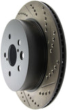 StopTech Power Slot 06-11 Lexus GS Series / 06-12 IS350 Rear Left Drilled & Slotted Rotor
