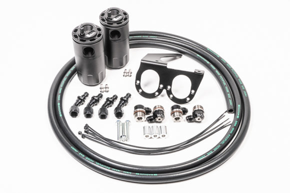 Radium Engineering Nissan R35 GT-R Dual Catch Can Kit CCV Fluid Lock ...