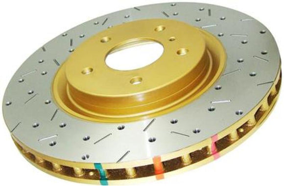 DBA 18-20 Toyota Camry (w/Electronic Parking brake) Rear 4000 Series Drilled & Slotted Rotor