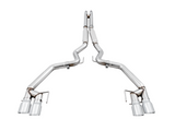 AWE Tuning 2018+ Ford Mustang GT (S550) Cat-Back Exhaust - Track Edition (Quad Chrome Silver Tips)