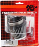 K&N Universal Chrome Filter - Round Tapered - 3in Base OD x 2in Top OD x 2.375in H