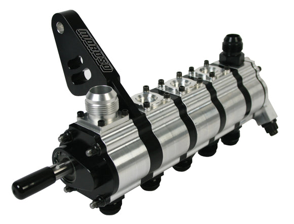 Moroso T3 Series Dragster 5 Stage Dry Sump Oil Pump - Tri-Lobe - Left Side - 1.200 Pressure