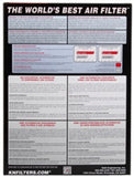 K&N Replacement Air Filter 09-12 Peugeot / 09-12 Citroen
