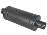 aFe MACH Force-Xp 409 SS Muffler w/ Black finish 2-1/2in Inlet & Outlet 14in x 16in Diameter