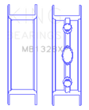 King Engine Bearings GM Vortec / LS Series Gen III IV - Flange Only (From Set MB5013XP)