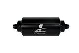 Aeromotive In-Line Filter - (AN-6 Male) 40 Micron Stainless Mesh Element Bright Dip Black Finish