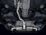 AWE 19-23 BMW 330i / 21-23 BMW 430i Base G2X Touring (Excl. Conv) Axle-Back Exhaust - Diamond Black