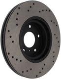StopTech 08-09 Infiniti EX35 / 05-08 G35 / 09 G37 / 06-09 M35/M45 Drilled Left Front Rotor