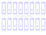 King Engine Bearings Ford 283 / 302 (Size STD) Performance Rod Bearing Set