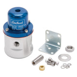 Edelbrock Fuel Pressure Regulator Carbureted 160 GPH 5-10 PSI 3/8In In/Out 3/8In Return Blue/Clear