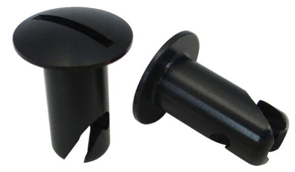 Moroso Quick Fastener - Oval Head - 5/16in x .500in - Steel - Black - 10 Pack