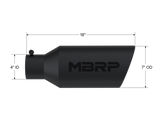MBRP Universal Exhaust Tip 7in O.D. Rolled End 4in Inlet 18in Length - Black