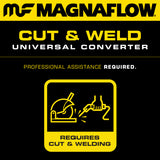 MagnaFlow Conv Univ 2.50inch Angled In/Out FED
