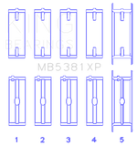 King Engine Bearings Holden 253/308CI 5.0L/5.7L (Size STD) Main Bearing Set