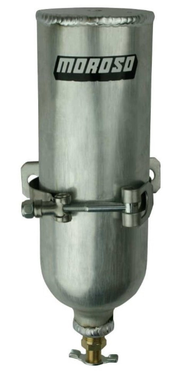 Moroso Coolant Neck Overflow Tank 3in Diameter x 9in Tall Aluminum