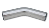 Vibrant 1.75in O.D. Universal Aluminum Tubing (45 degree bend) - Polished