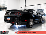 AWE Tuning S197 Mustang GT Axle-Back Exhaust - Touring Edition (Chrome Silver Tips)
