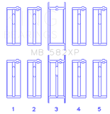 King Engine Bearings Ford 2.0L/2.3L 8V (Size STD) Performance Main Bearing Set