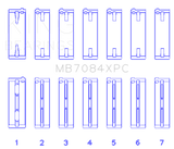 King Engine Bearings Toyota 2JZGE/2JZGTE 24V 3.0L (Size .026) pMaxKote Performance Main Bearing Set