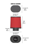AEM 4.00 in Dryflow Air Filter Oval 9.00 in Element