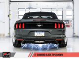 AWE Tuning S550 Mustang EcoBoost Axle-Back Exhaust - Touring Edition (Diamond Black Tips)