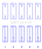 King Engine Bearings Mazda B6/B6-T/ZM/B3/B5 (Size +0.5) Main Bearing Set