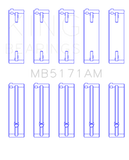 King Engine Bearings Mazda FS-DE L4/FP L4/FS L4  DOHC 16 Valve  (Size +1.0) Main Bearing Set